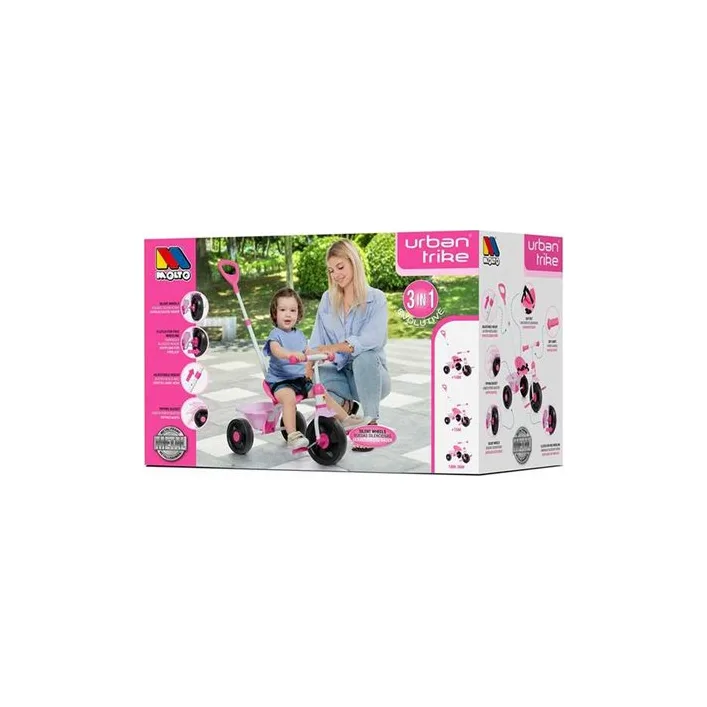 Велосипед трехколесный TRIKE SOFT BABY, розовый Molto (42034)