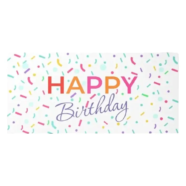 Подарунковий конверт Твоя Забава "Happy Birthday" різнокольорове конфеті 10 шт (ціна за 1 шт) 13087 (Дер3969)
