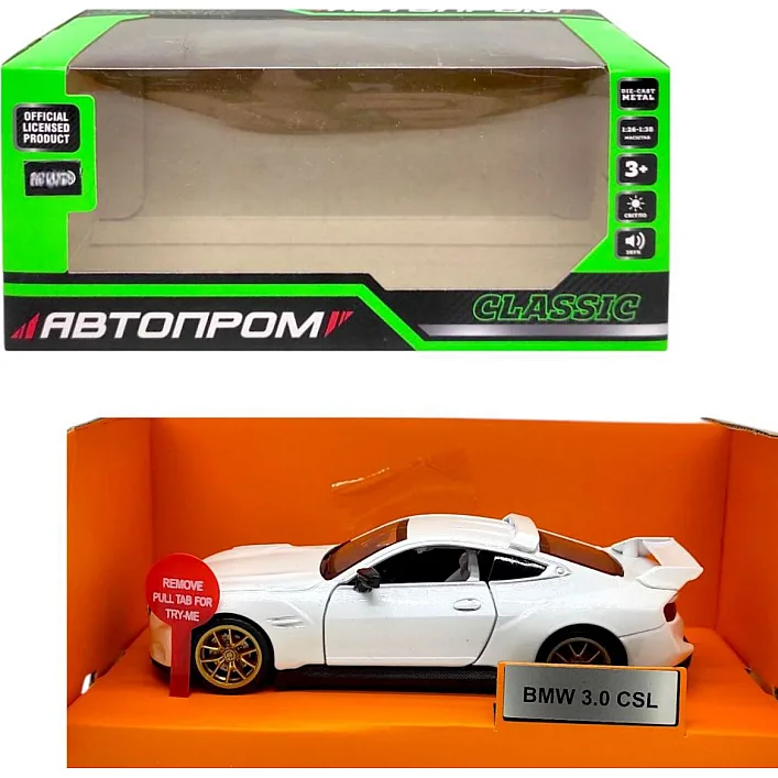 Машинка металева "АВТОПРОМ 1:34 BMW 3.0 CSL"