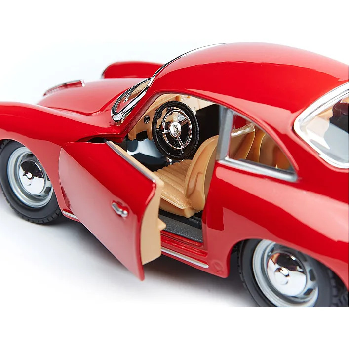 Автомодель - PORSCHE 356B (1961) (асорті слонова кістка, червоний, 1:24)