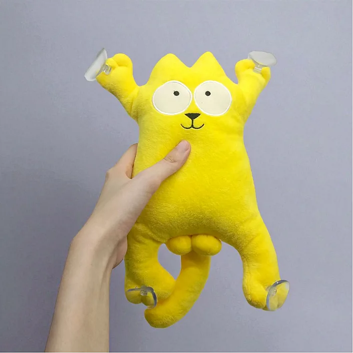Мягкая игрушка "Кот Саймон" (28см) (КРАСНЫЙ)