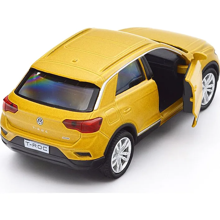 Автомодель - VOLKSWAGEN T-ROC 2017 (золотой) (Маш4896)