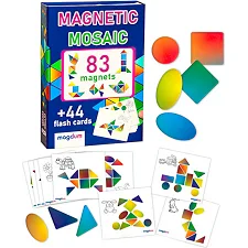 Магнітна мозаїка "Mosaic" ML4031-23 EN (16) "Magdum", 83 магніти, 44 картки з завданнями, в коробці