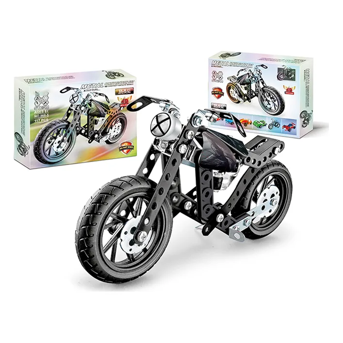 Конструктор металевий 868-5 "Мотоцикл" 117 дет. р.24,5x18x4 см YG Toys