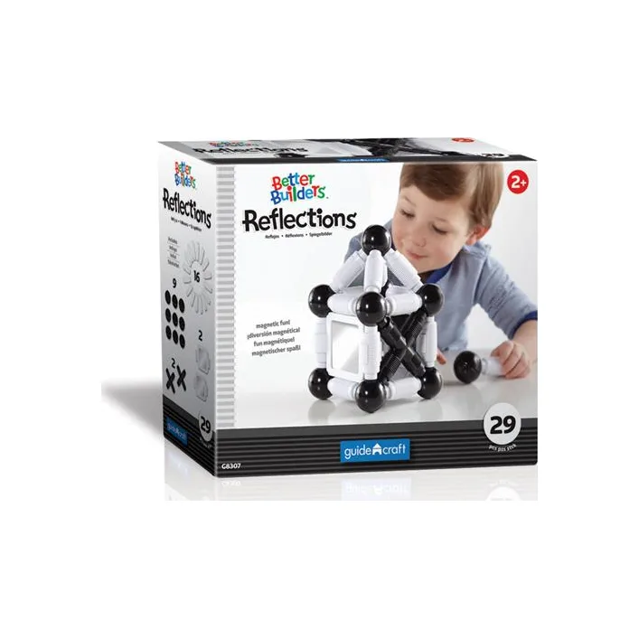Магнітний конструктор Guidecraft Better Builders Reflections, 29 деталей (G8307)