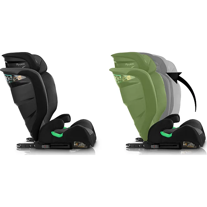 Автокрісло Nukido Louis ISOFIX 15-36 кг, чорно-сіре