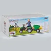 Трактор педальный с прицепом Pilsan 07-316 GREEN (1) клаксон на руле, сиденье регулируемое, задние колеса с резиновыми накладками, в коробке