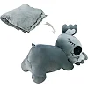 Детская мягкая игрушка "Коала" L1129(Grey) игрушка с пледом, размер 50 см
