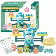 Балансир "Дино" 27266 (18/2) "4FUN Game Club", мелодии и звуки, 30 карточек, 19 динозавриков, 10 цифр, в коробке