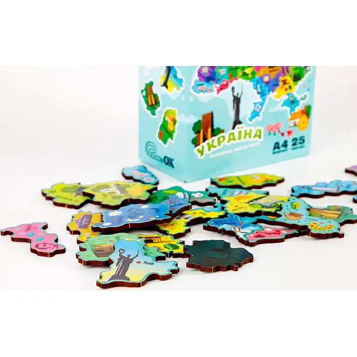 Пазл Карта Украины на магните PuzA4-22926 PuzzleOk (Дер9226)