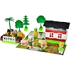 Конструктор "Block&Steps: Веселая Ферма" + ходилка и мемори игра 3в1, 79дет. QB300-005 qbee (Кон3935)