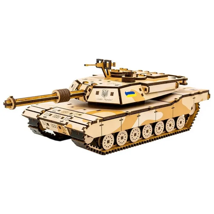 Дерев'яний 3D конструктор "Абрамс" Puz-00939, 187 деталей