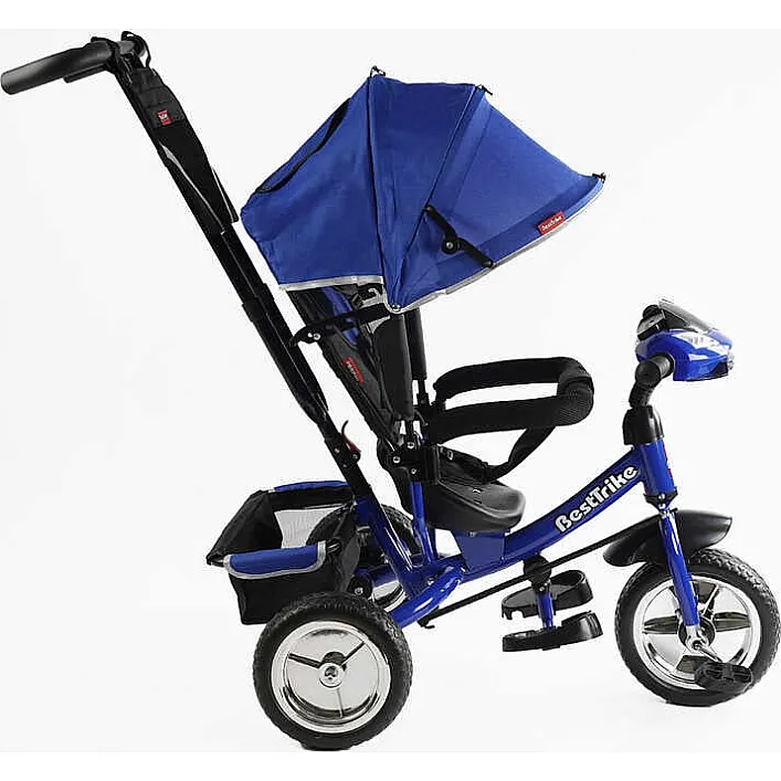 Велосипед 3-х колесный 68-640 Best Trike (1) КОЛЕСО ПЕНА, d=25см переднее, d=20см задние, фара музыкальная, USB, Bluetooth, в коробке