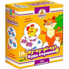 Настольная игра "Crazy Koko. Ку-ку-ри-ку!" VT8025-08 VladiToys (Нас4204)