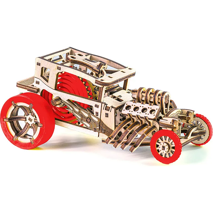 Деревянный конструктор "Hot Rod" Time for Machine T4M380303 Красный