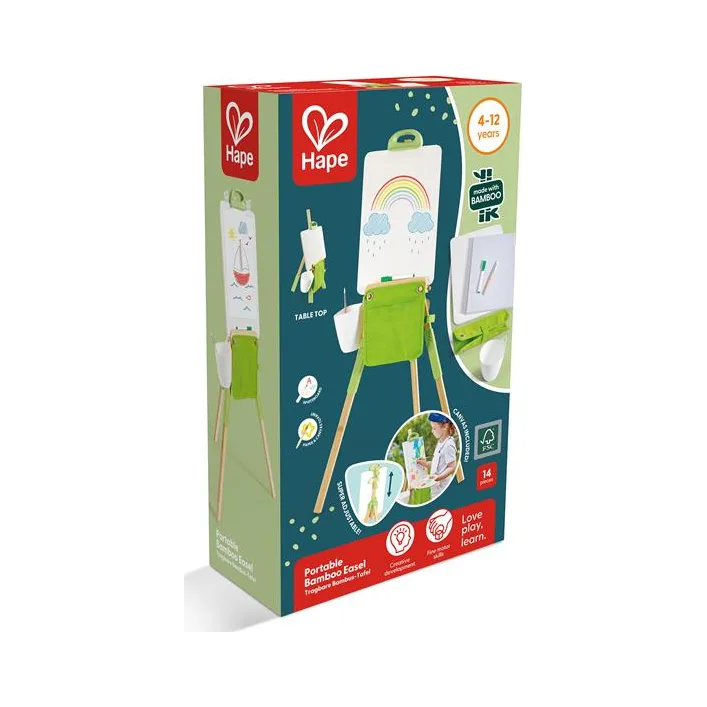 Бамбуковий мольберт Hape портативный (E2009)