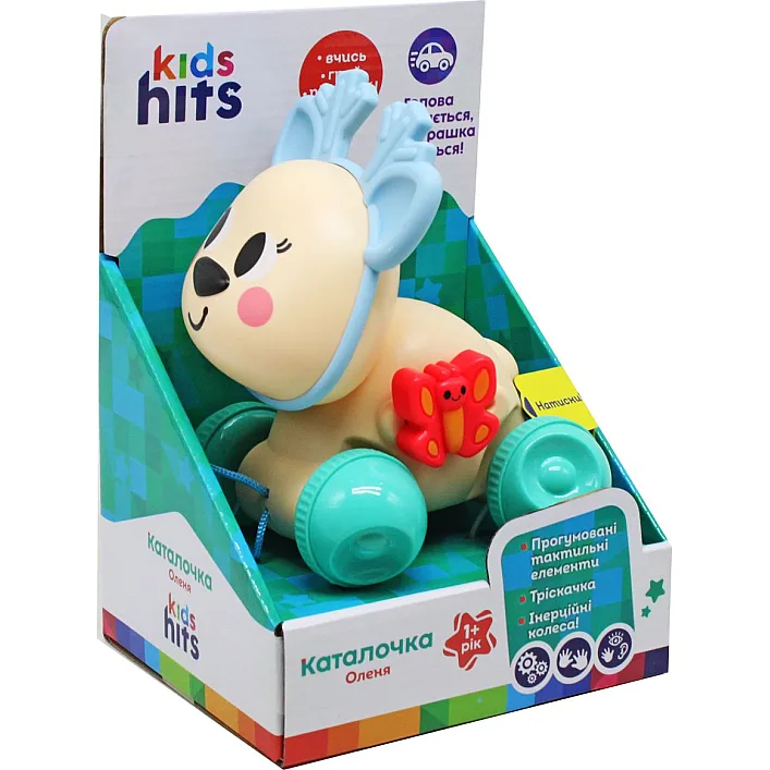 Каталочка Kids Hits KH22/003 Олень р-р 12,8*14,8*10,8 см, в коробке р. 14,8*22,4*12,5 см (Нем1522)