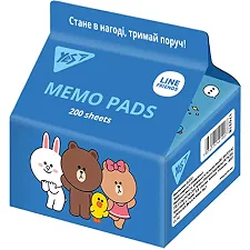 Бумага для записей YES Tetra Pak "Line Friends" 200 л. 7*7,5 см 170318 (Кнц0318)