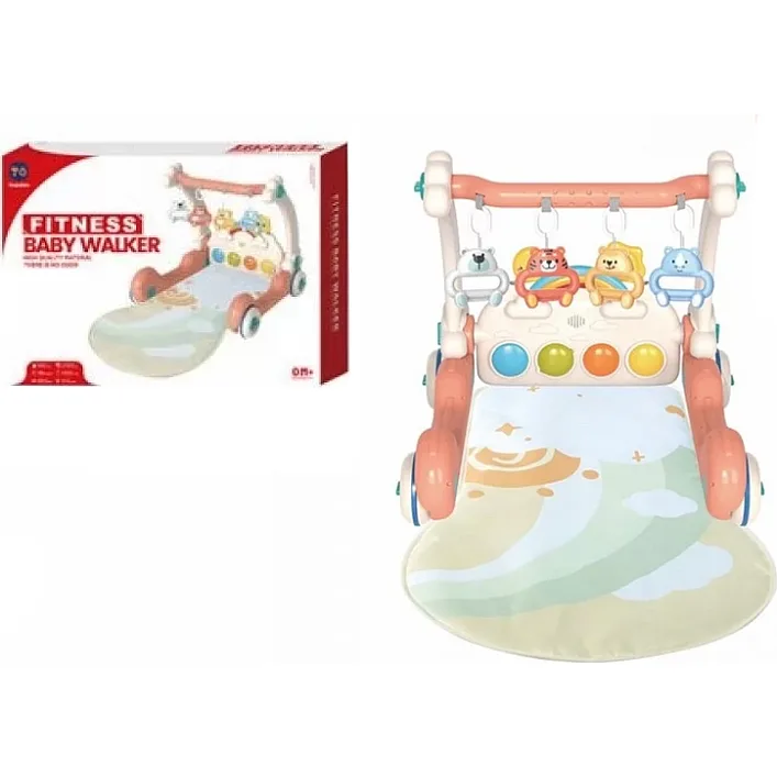 Коврик с игровым центром RT7202 2в1 батарейка, музыка, светло кор.54*10,5*39 см