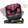 Автокрісло Nukido Prestige Line ISOFIX 0-36 кг, чорно-рожеве