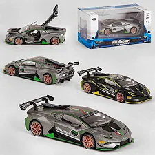 Машинка ТК - 4110 (32) "Авто Эксперт", 2 цвета, металлопластик, 1:32, свет, звук, инерция, открывается дверь, багажник, капот, в коробке