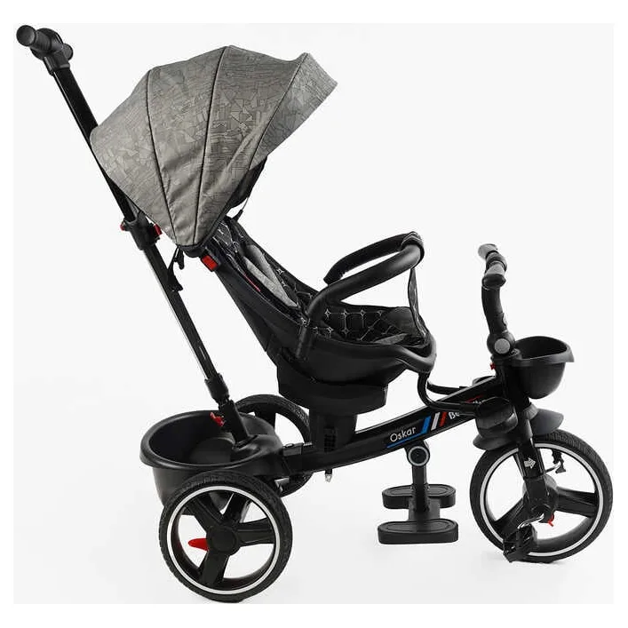 Велосипед 6390 &ndash; 18-698 BestTrike "Oscar" (1) ПОВОРОТНОЕ СИДЕНИЕ, РУЛЬ СОСТАВЛЯЕТСЯ, КОЛЕСА С ПРОГУЛИТЕЛЬНЫМ PU, КОРЗИНА, ТЕЛЕСКОПИЧЕСКАЯ РУЧКА