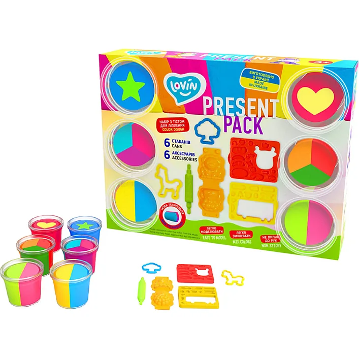 Набір для ліплення з тістом "Present Pack" Lovin 41222
