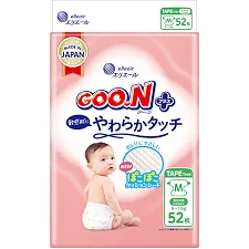 Подгузники Goo.N Plus для детей (размер 3(M), 6-11 кг, 52 шт)