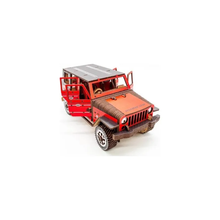 Деревянный 3D конструктор "Джип Wrangler" Арт-25162 г. 25*11*11 см PuzzleOk (Дер2516)