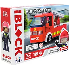 Конструктор Kids hits IBLOCK JUNIOR KH43/001/1 FIRE 121 деталь, короб. 24*16*6 см (Кон8763)