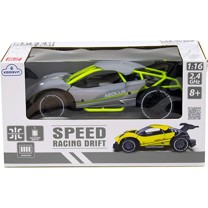 Автомобиль Speed racing drift на р/у – Aeolus (серый, 1:16)