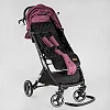 Тележка прогулочная детская "JOY" Comfort L-30201 (1) цвет фиолетовый, рама сталь с алюминием, футкавер, подстаканник, телескопическая ручка