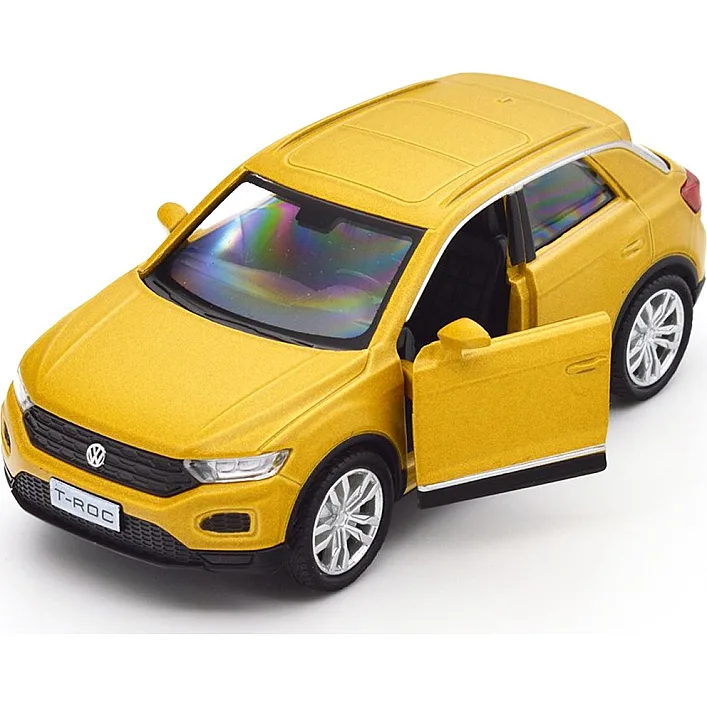 Автомодель - VOLKSWAGEN T-ROC 2017 (золотой) (Маш4896)