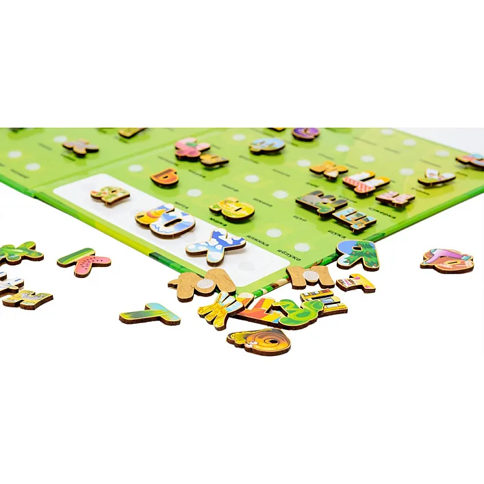 Алфавит на липучках Puz-26919 р.30*22*2см PuzzleOk (Дер2687)