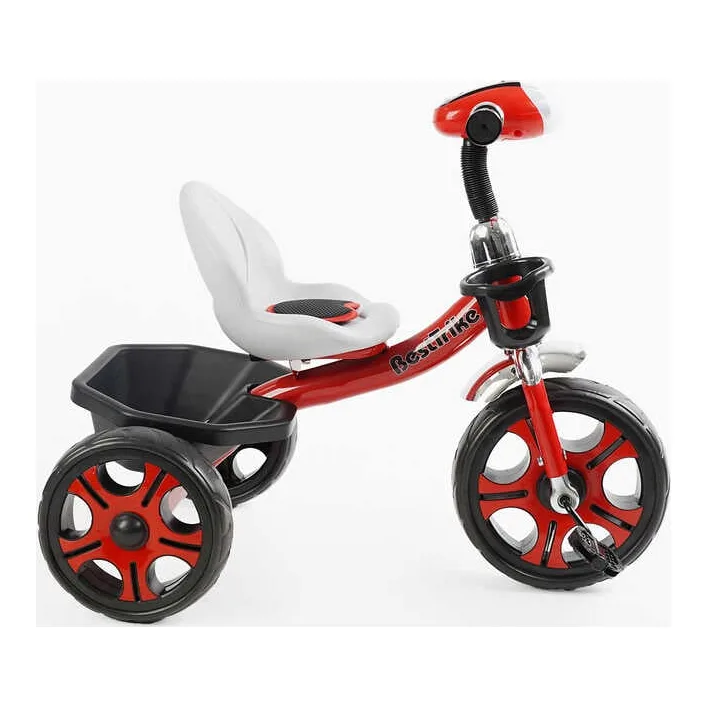 Велосипед 3-х колісний BS-21505 "Best Trike" (1) колеса EVA переднє 12’’, заднє 10’’, сталева рама, фара з музикою та світлом, кошик, в коробці