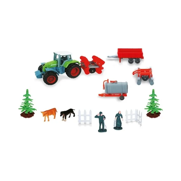 Игрушечный набор Ферма с трактором 1:72, Mondo (58017)