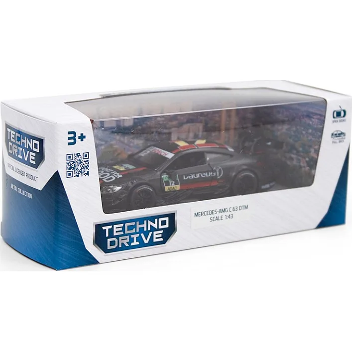 Автомодель - MERCEDES-AMG C63 DTM (черный) 250273 TechnoDrive (Маш8785)