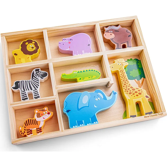 Игрушечный набор животных в коробке Сафари, New Classic Toys (18518)