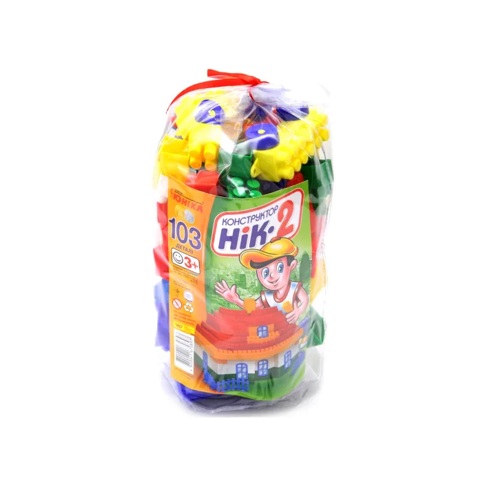 Конструктор "Нік-2" 103 деталі в кульку 0897 Юніка (Кон6702)