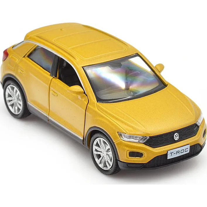 Автомодель - VOLKSWAGEN T-ROC 2017 (золотой) (Маш4896)