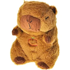 Ночник Капибара с эффектом дыхания, на батарейках, 25см. (мяг6576)