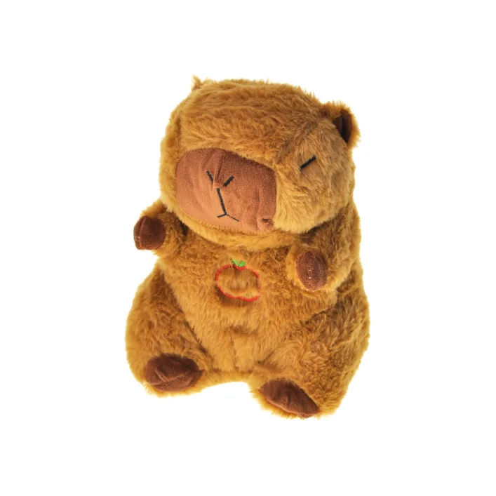 Ночник Капибара с эффектом дыхания, на батарейках, 25см. (мяг6576)