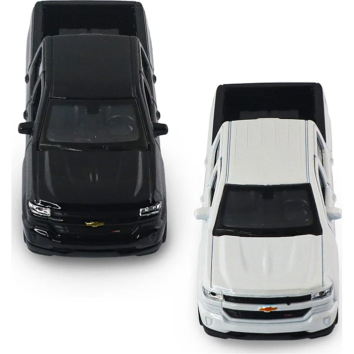 Автомодель - CHEVROLET SILVERADO 2017 (перламутрово-білий, чорний)