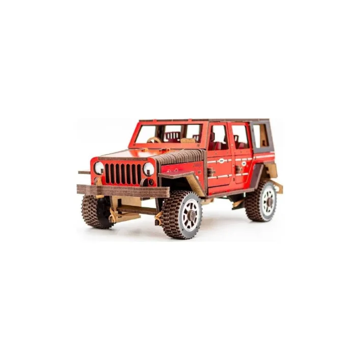 Деревянный 3D конструктор "Джип Wrangler" Арт-25162 г. 25*11*11 см PuzzleOk (Дер2516)