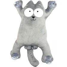 Мягкая игрушка "Кот Саймон" (28см) (КРАСНЫЙ)