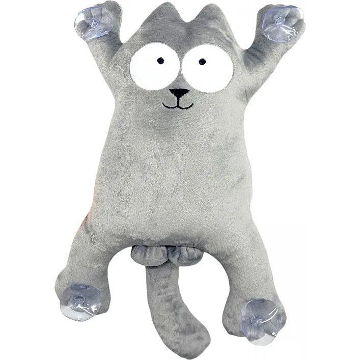 Мягкая игрушка "Кот Саймон" (28см) (КРАСНЫЙ)