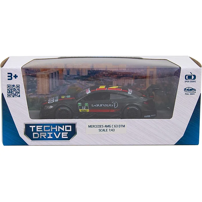 Автомодель - MERCEDES-AMG C63 DTM (черный) 250273 TechnoDrive (Маш8785)