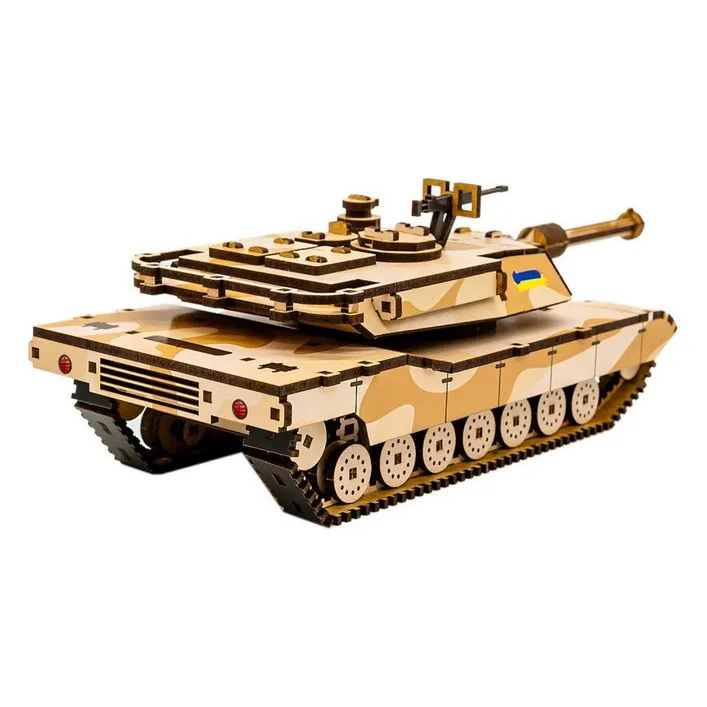 Дерев'яний 3D конструктор "Абрамс" Puz-00939, 187 деталей