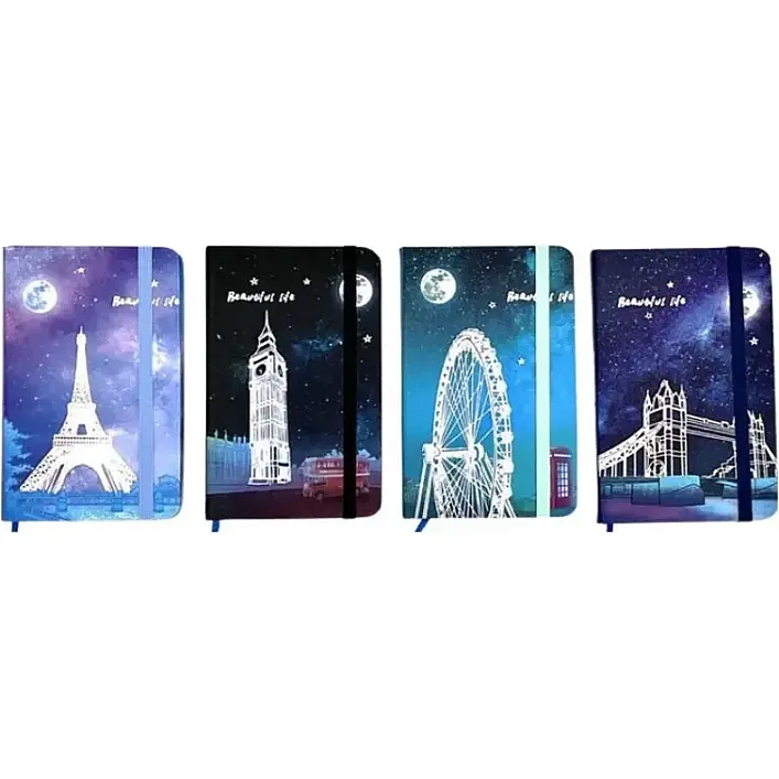 Блокнот на гумці "Європа" А7 (7,5*10,5см.) лінія 5701-14 (Кнц4127)