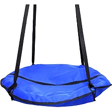 Качели подвесные для детей и взрослых, гнездо аиста «Take&Ride Nest» Blue (синяя) (Укр8858)